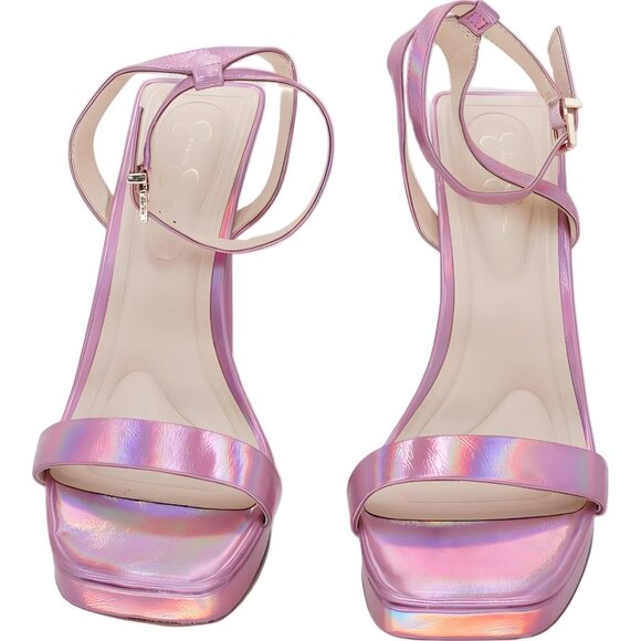 Jessica Simpson Adonia Platform Sandal Pink Iridescent Women's US 8.5 M - Picture 5 of 6
